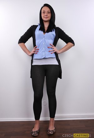 Czech Casting  pleased to share with you a free photo gallery with Lucie showing well-done shape