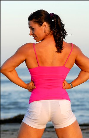 Muscularity invite you to explore free photos featuring Lada Phihalova showing well-done body